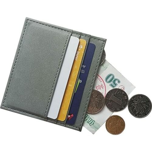 1PC Multifunctional Credit Card Holder Small Double sided Card Wallet Men Women ID Bank Card Case Multi-card slot Mini Purse