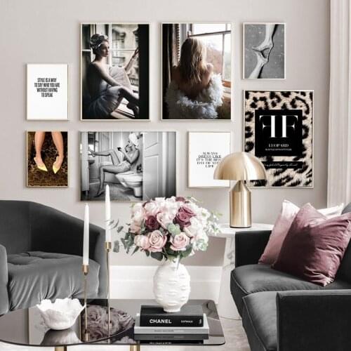Fashionable Sexy Beauty Canvas Wall Art Picture Decorative Canvas Painting For Living Room Decoration Interior Design