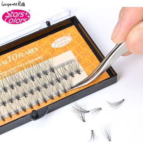 Fashion One Pack Natural Silk False Eyelashes Soft C Curl Eyelash Extension Individual Fake Eyelashes