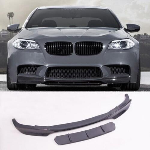 B449 V Style Carbon fiber Front Lip spoiler For BMW 5-Series F10 M5