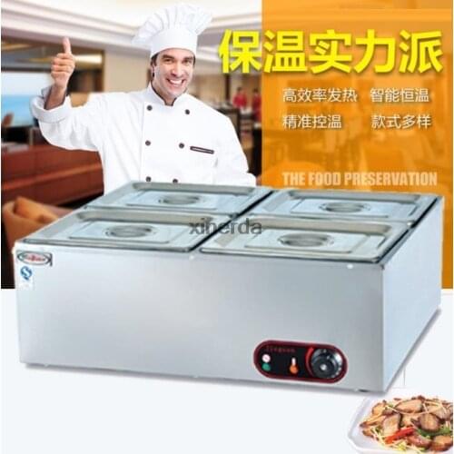 220v buffet food warmer for hot food Four pots of electric heat preservation soup pool food box