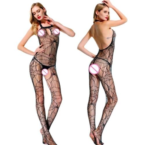 Plus Size Sexy Open Crotch Bodystocking Erotic Lingerie Babydoll Porno Fishnet Body Stocking Underwear Bodysuit Lenceria Mujer