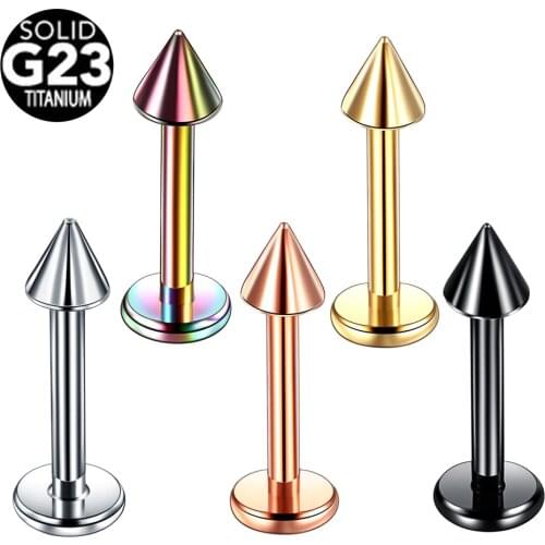 1PC Titanium Labret Ear Studs Piercing Earrings 2021 Trend Fashion Ear Cartilage Tragus Body Piercing Jewelry for Women Teens