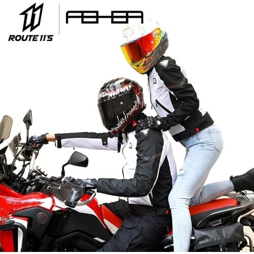 Mesh Cycling Jersey Breathable Motorcycle Jacket Reflective Strip Removable Protector CE Certification Summer Rider Equipment
