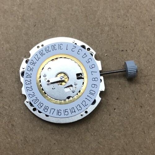 Switzerland new rhonda 704 movement two pin single calendar quartz movement without battery
