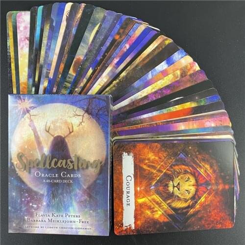 Spellcasting Oracle Cards Family Holiday Party Playing Cards Deck for Women Girl Tarot Cards Game