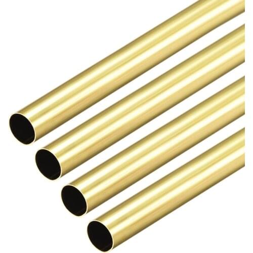 Uxcell 3pcs 1mm 2mm 3mm 4mm 5mm 6mm 7mm 8mm 9mm 10mm OD Brass Round Tube 0.2mm ID Seamless Straight Pipe Tubing 300mm Length
