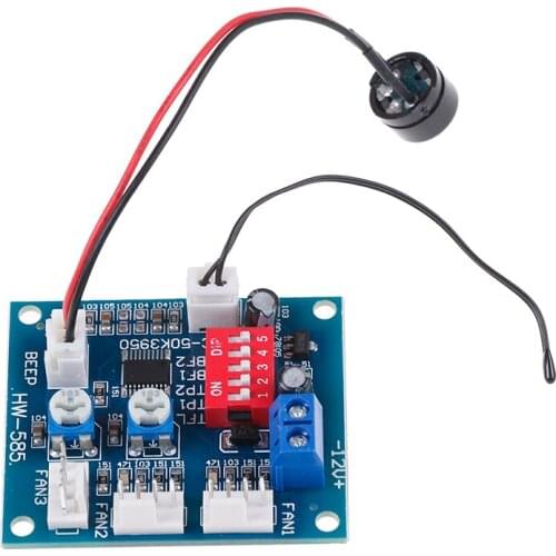 High Quality DC 12V Pwm PC CPU Fan Temperature Control Speed Controller Module 700-800 rpm