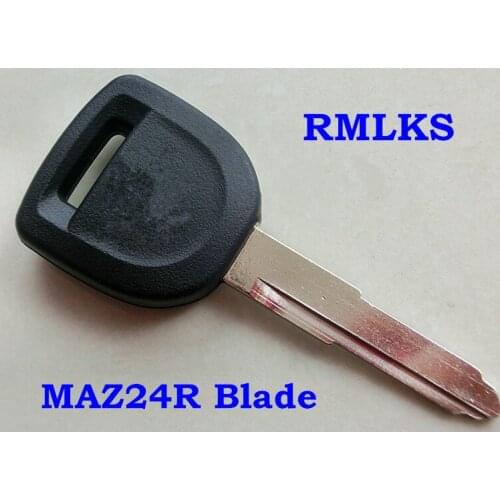 RMLKS Replacement Transponder Car Remote Case Fob Shell Car Key Blank Fit For Mazda 3 5 6 RX-8 CX-7 CX-9 MX-5 MAZ24R Blade