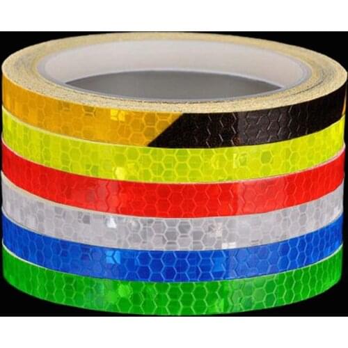 1cmx5m Reflective Sticker Car Exterior Accessories Adhesive Protector Safety Warning Auto Motorcycle Bike Body Reflector Tape