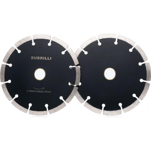 150mm 6" 1 Pc Diamond Saw Blade for Cutting Dry Use Diamond Segments Saw Blade For Granite Concrete Stones