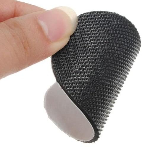 COSW 2pcs Style1 Pairs Anti-slip Shoes Heel Sole Grip Protector Pads Non-slip Cushion Adhesive black
