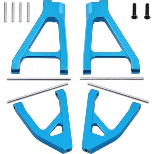 4pcs Aluminum Rear Suspension Arm Set Upper & Lower (L/R) For Traxxas 1/16 Slash 4WD RC Hobby Car 7032 Hop Up Parts Replacement