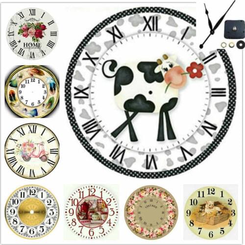 New Style diamond mosaic Sale Scenic Clock Diy Diamond embroidery Full Set flower Clock 5D Diamond Painting Full Square/round