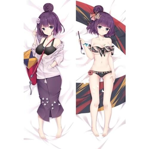 Anime Cartoon Fate/Grand Order Katsushika Hokusa Double sided hugging Pillow Case Pillow Cover Pillowcase Peach Skin 2Way 18111