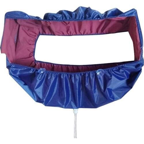 Air Conditioning Cleaning Cover Room Wall Blue Hanging Waterproof Household Washing Protective Dustproof Pouch Cleaner Bags 2021