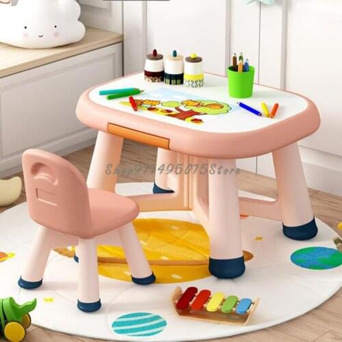 Childrens Table And Chair Set Baby Study Table Peanut Childrens Desk Writing Home Kindergarten Table