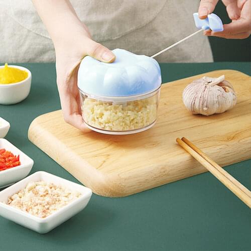 Garlic Crusher Mini Household Tools Food Vegetables Grater Box 1PC Kitchen Accessories Hand-Power Manual Garlic Press