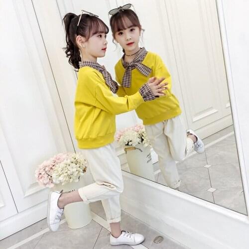 Girls Clothing Sets Spring Autumn Kids Sweatshirt & Pants Sports Suit School Children Clothes Casual Girls Tracksuit
