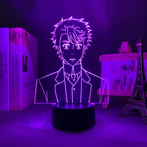 Manga 3d Light Moriarty The Patriot John H Watson for Bedroom Decoration Night Light Gift Anime Led Lamp Moriarty The Patriot