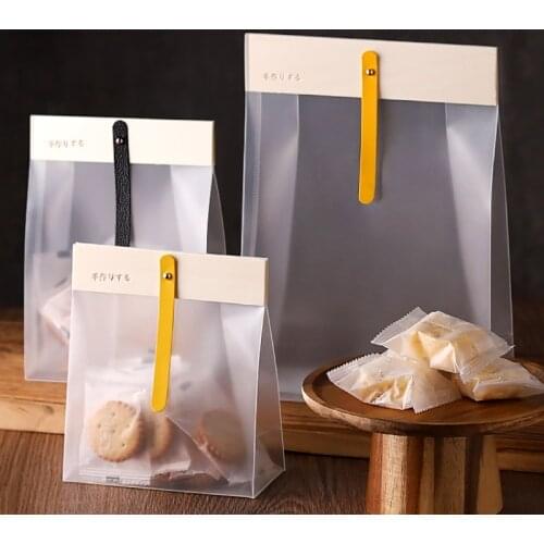 Baking cookie bag Snow flake puff nougat box Candy cranberry zipline bag with hand gift packaging boxes