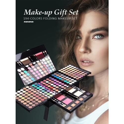 194 Colors Multipurpose Eyeshadow Palette, Makeup Kit, Cosmetic Make Up Palette Set, Combination With Eyeshadow, Facial Lovable
