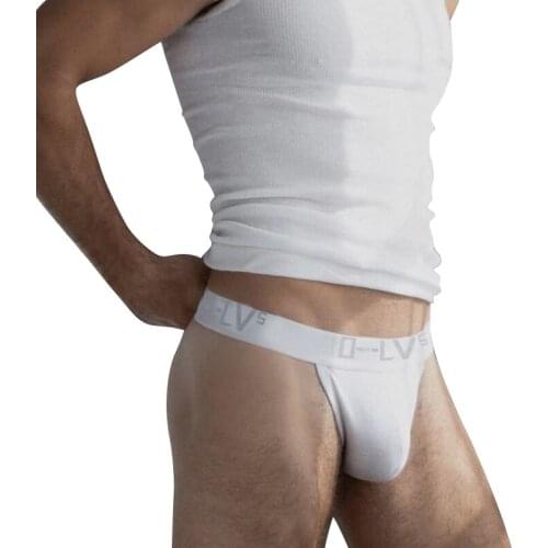 ORLVS New Jockstrap Men Gay Sexy Man Thongs Strings Mens Underwear Cotton Lingerie Cross Strap Penis Pouch Mens Panties Bikini