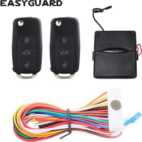 Quality car key keyless entry kit with remote lock unlock remote trunk release negative power window output uncut key blade