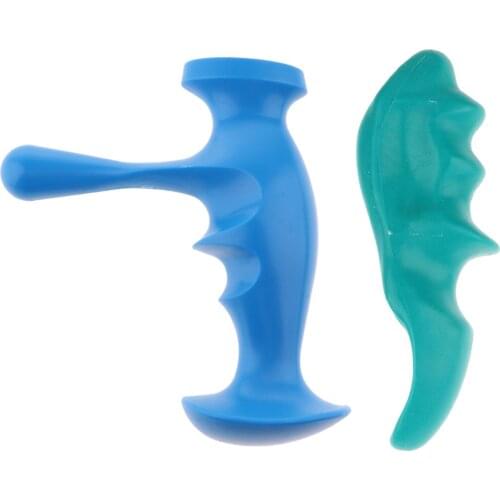 Set of 2pcs Trigger Point Acupressure Deep Tissue Massage Tool for Full Body, Thumb Saver Massager, Portable Size