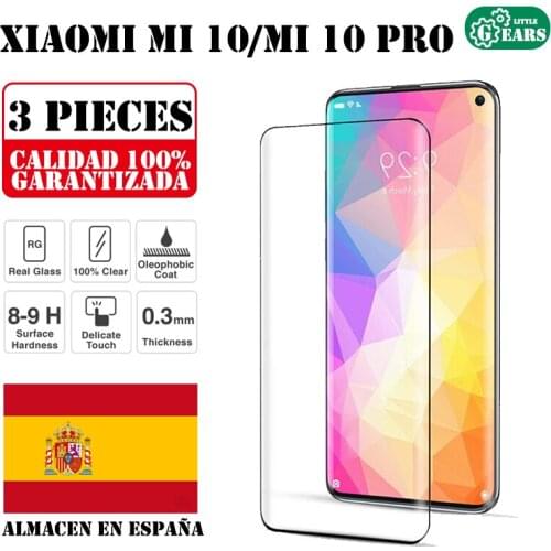 Xiaomi Mi 10 Mi 10 Pro Set 3 Pieces Full Tempered Glass Screen Protector Ultra Thin Scratch Protection