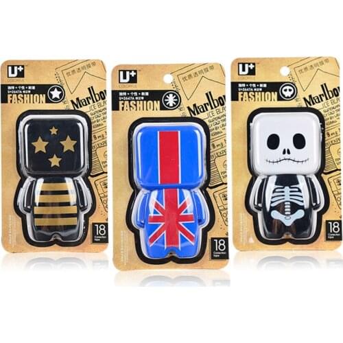 Novelty Skull Robot Correction Tape Students Stationery Kids Halloween Gift Modified Tape School Office Supplies Modification