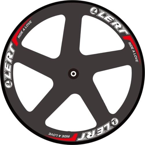 New red white LERT tubular rims 700C Road Track Fixed Gear bicycle 3K UD 12K full carbon fibre bike 5 spokes wheelsets Free ship
