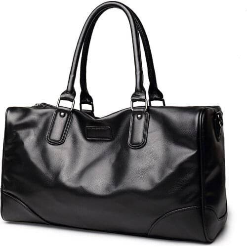 New Mens Portable Travel Bag Japanese Business Casual Leather Man Bag Stylish and Trendy Large Capacity Shoulder Portable Bag