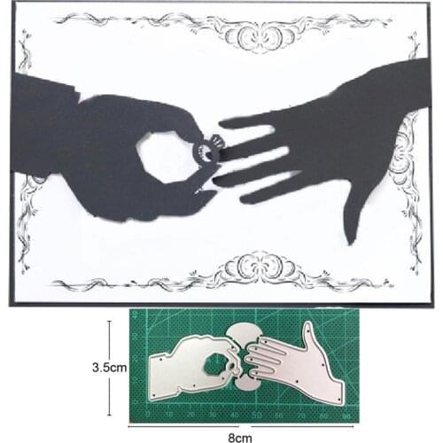 Couple Love Gesture Metal Cutting Dies Stencils dies for DIY Scrapbooking dies Decoration Album Paper Craft dies Embossing Dies