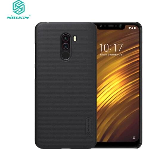 Pocophone F1 Case Nillkin Frosted Shield Hard Back Cover Case for Xiaomi POCO F2 Pro X2 X3 NFC With Phone Holder