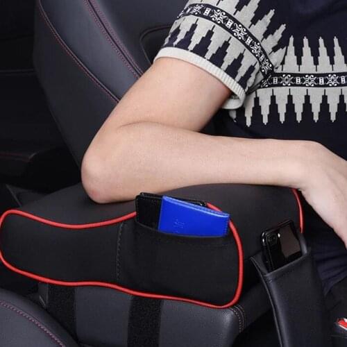 Faux Leather Memory Foam Car Armrest Cushion Center Console Hand Pillow