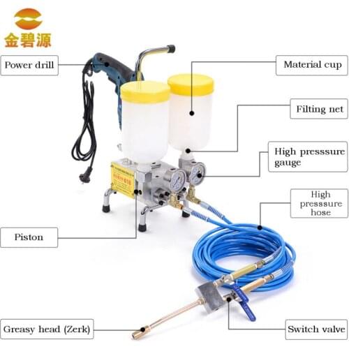 Protable Two-components High Pressure Grouting Injection Pump