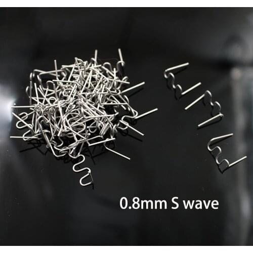 100pcs Staples Hot Stapler S /V/ M Wave Pre-Cut Hot Staplers 0.6mm & 0.8mm For Car Plastic Bumper Welding Repair Welder