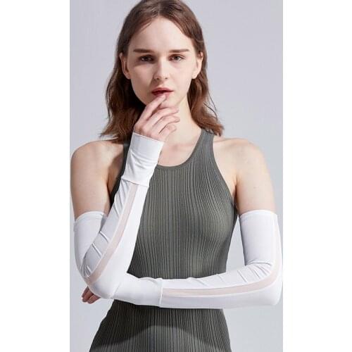 Tartan Legend Women Lace Arm Sleeves Summer Sunscreen Protect Thin Silk Filigree Mesh Warmers for Lady Gloves