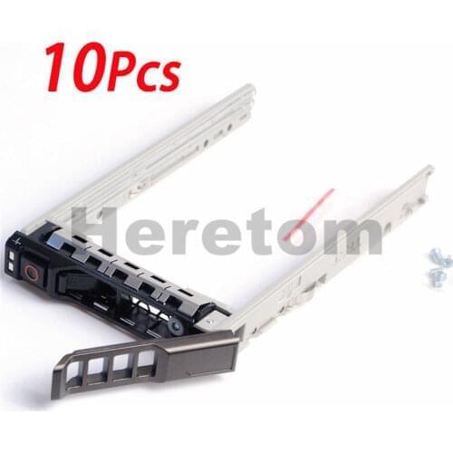 10Pcs 2.5" G176J 8FKXC Hard Disk Tray Caddy for Dell R720 R710 R810 R910 R730 R620 R610 2.5in Hdd Drive Caddy With Screws