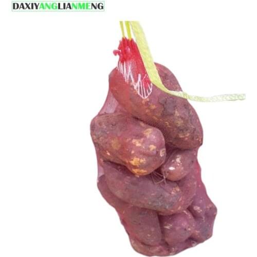 100pcs/lot NET load 2kg -15kg Sturdy Poly-Mesh Net Bags (1x2mm mesh) for vegetable, egg, corn, cabbage, fruits with ribbon