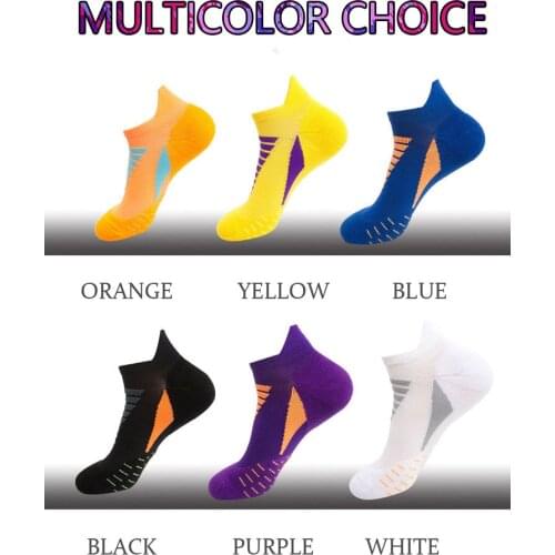 3 Pairs Of The Batch Spring And Summer Men And Women Professional Running Fitness Sports Socks Basketball Socks Short Boat Socks