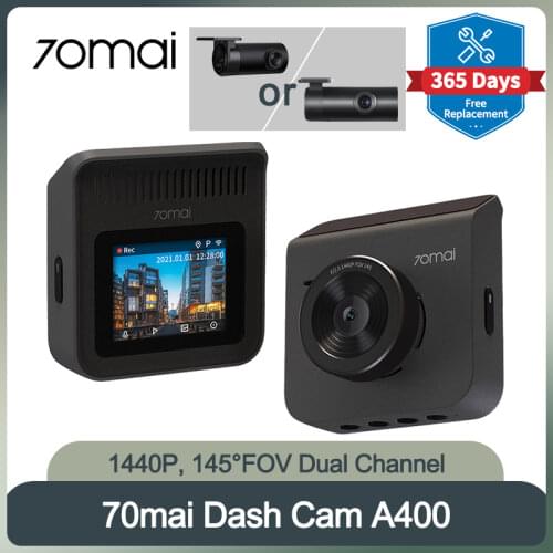 70mai 4K Dash Cam A800S Real 4K Camera 70mai A800 Car DVR Auto Video Recorder Built-in GPS ADAS Front Rear Dual Vision 24H Park