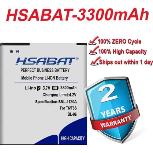 HSABAT 3300mAh BL-06 BL 06 Battery for THL T6s T6 Pro T6C Batteries DEXP S Ixion ES2 5" DEXP ES 2 5