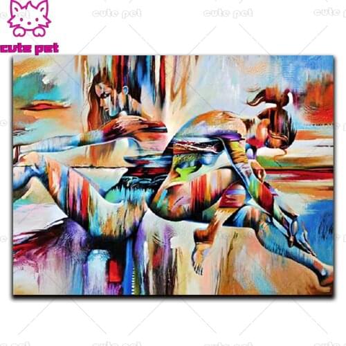 Diamond Painting Abstract artistic woman Diy art embroidery full of diamonds home wall decoration inlaid oil painting Kit mosaic