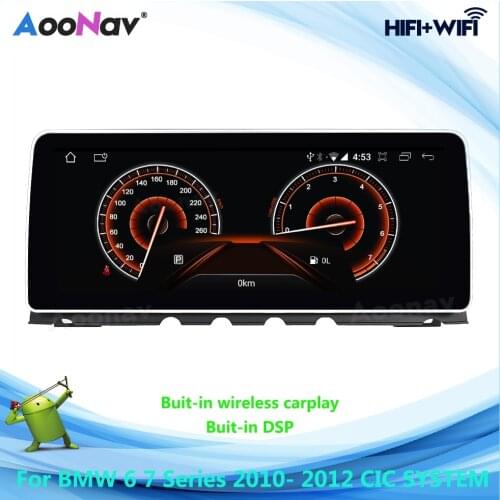 2 Din Android Car Radio For BMW 6 7 Series 2010- 2012 CIC System Multimedia Stereo Receiver AutoRadio Player GPS Navigation