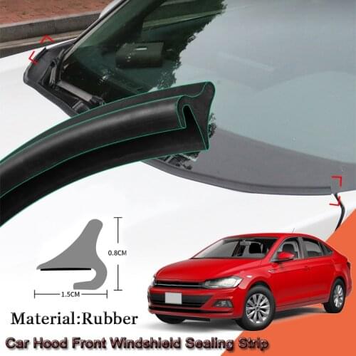 Car Seal Strip Windshied Spoiler Filler Protect Edge Weatherstrip Strips Sticker Car Accessories For Volkswagen Virtus 2018-2020