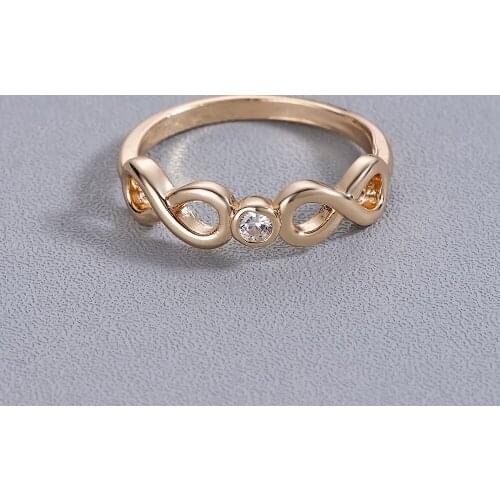 Chandler Latest Fashion Models Wild Burst Infinity Symbol 8 Words Rings Trends Jewelry Size7 CZ Endless Love Ring Factory Direct