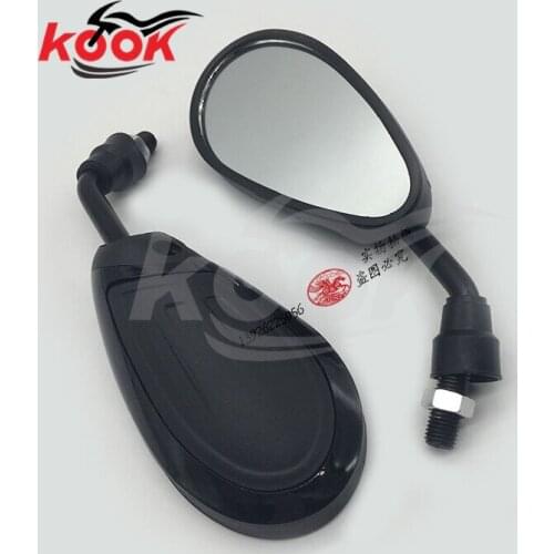 Black universal 10mm 8mm motorcycle mirrors for yamaha motorbike parts suzuki rearview mirrors kawasaki honda Backup mirror hot