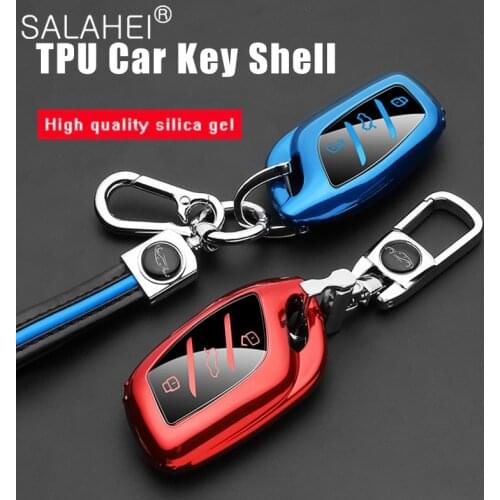 Colorful Soft TPU Car Remote Key Cover Case Holder Shell For MG ZS EV MG6 EZS HS EHS 2019 2020 For Roewe RX5 i6 i5 RX3 RX8 ERX5